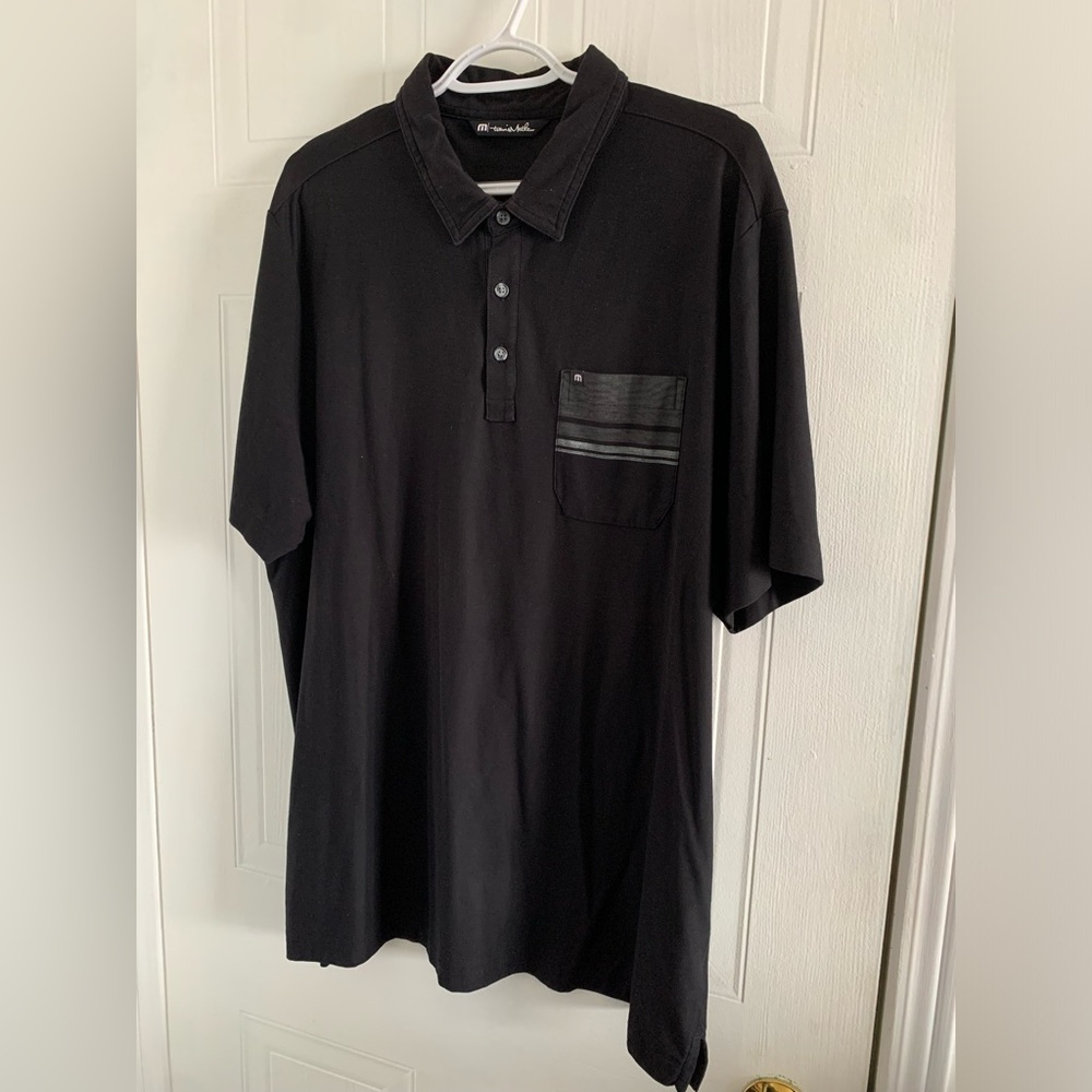 LOT OF 4 TravisMathew Best Of Both Golf Black / Grey / Yellow Polos Size XL - Picture 8 of 13